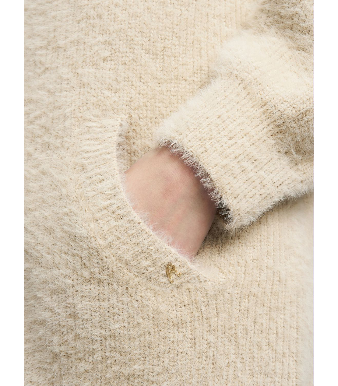 ロングジップカーディガン 詳細画像 ライトベージュ 7